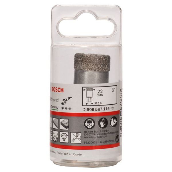 Bosch - Bohrer PRO Ceramic dry 2608587116 Trockenbohrkrone 22