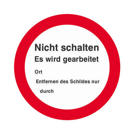 Cimco Werkzeuge - Warn-/Hinweisschild VZ NS! EWG! 182742 Gr. 200x200x1