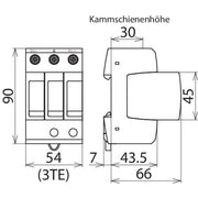 DEHN - Überspannungsableiter für Energietechnik/Stromversorgung ÜS-Ableiter DEHNguard DG M YPV SCI 1000