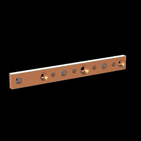 Striebel&John - Sammelschiene Kupferschiene montiert ZXM2520 30x10mm, L:274mm