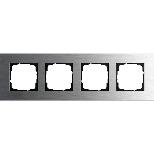 Gira - Abdeckrahmen 4fach 0214219 edelstahl