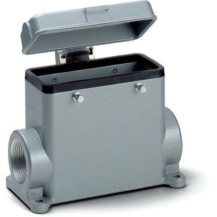 Lapp Zubehör - Gehäuse für Rechtecksteckverbinder H-B-24-SDRH-BO-M32-ZW.- 79145400 Sockelgehäuse − 5 Stück