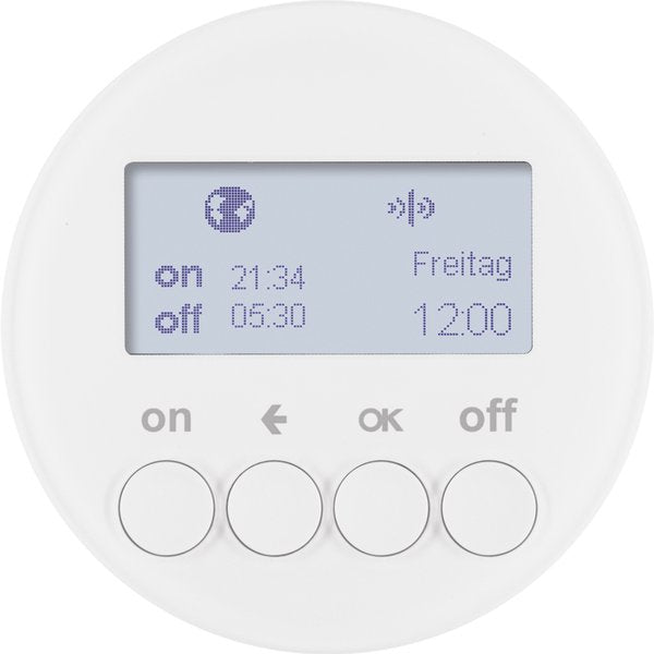 Berker - Bussystem-Zeitschaltuhr KNX-Funk Zeitschaltuhr 85745239 polarweiß glänzend