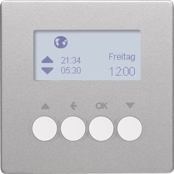 Berker - Jalousiesteuerung Jalousie-Schaltuhr 85741124 alu/lack