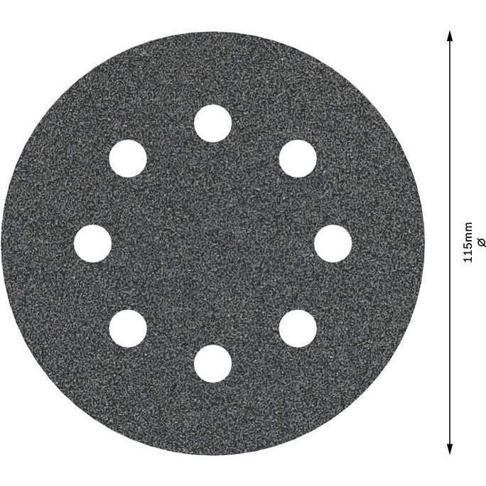 Bosch - Schleifpapier/Schleifvlies PRO F355 Schleifblatt, 115 2608605558 mm, 80, 5-tlg