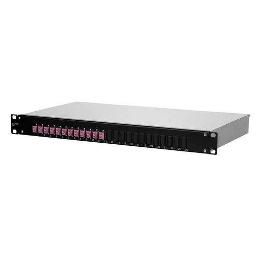 Metz Connect - Patchpanel LWL Patchfeld VIK 1502507512-B 12xLC-Duplex OM4 sw