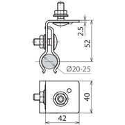 DEHN - Zubehör/Ersatzteile für Erdung und Blitzschutz Halter für Metalldach HAM8RSF20.25V2A