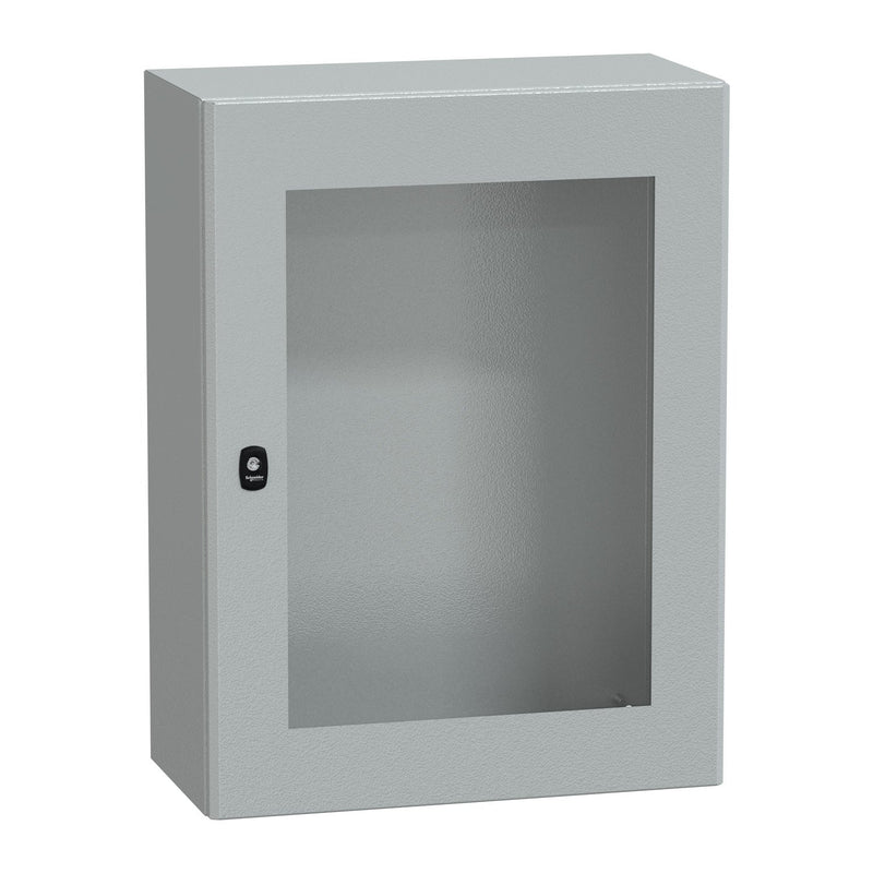 Schneider Electric - Gehäuse/Schaltschrank (leer) Wandschrank RAL 7035 NSYS3D8630T 800x600x300 Sichttür