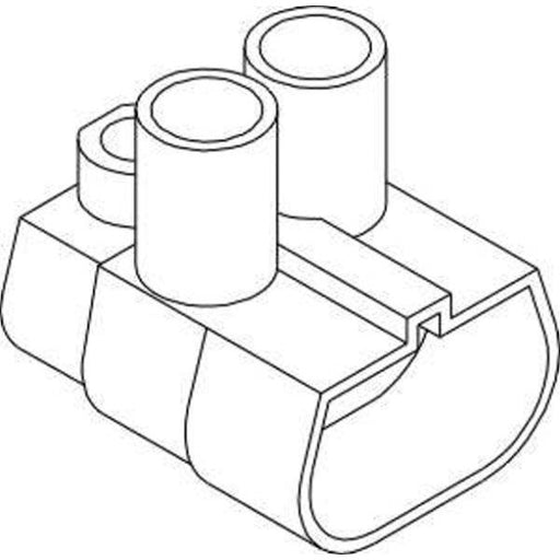 Pollmann - Ein- und mehrpolige Klemmenleiste Boxline BK2/350, 2x35mm BK2/350, 2X35QMM − 5 Stück by Pollmann
