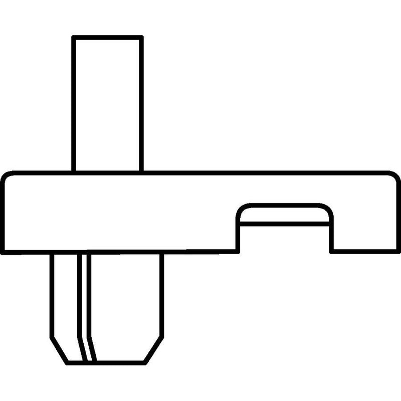 HellermannTyton - Befestigungssockel und -element für Kabelbinder Befestigungssockel LKCRF1 PA66 BK 500 24x12mm − 500 Stück