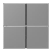 Jung - Abdeckung/Bedienelement für Installationsschalterprogramme Tastensatz 4fach LC 404 TSA 203 gris 31