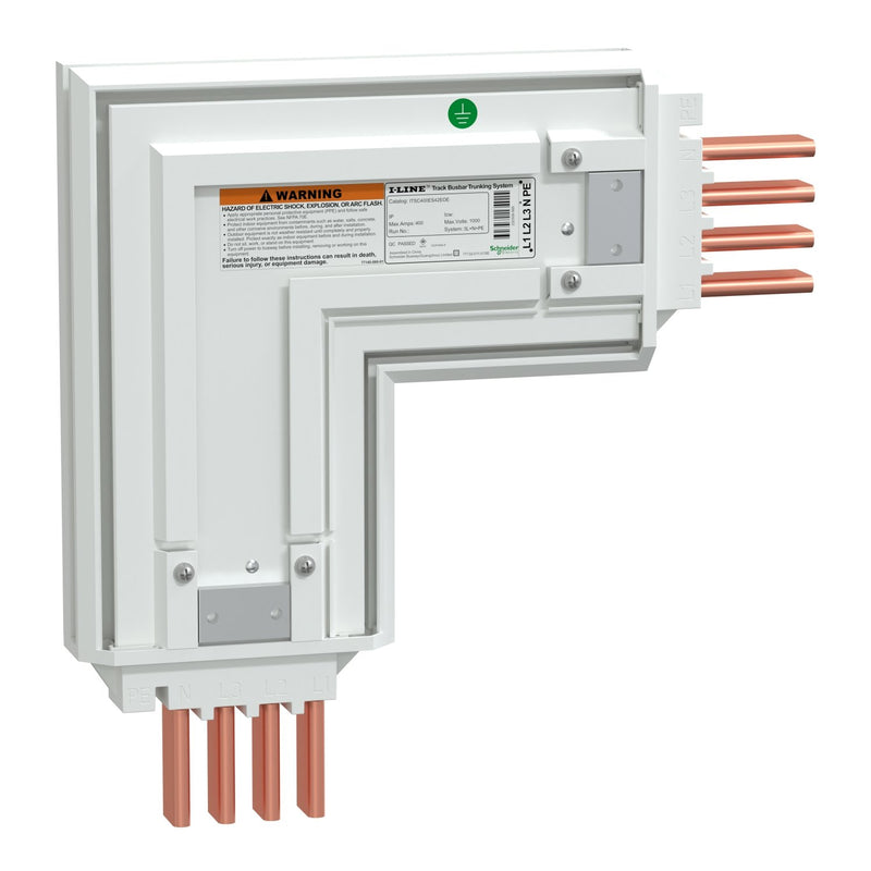 Schneider Electric - Richtungsänderung für Schienenverteiler Winkel 400A CU 3LNPE IP42 ITSC400ES42EOE