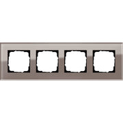 Gira - Abdeckrahmen 4fach Esprit 0214122 Glas Umbra