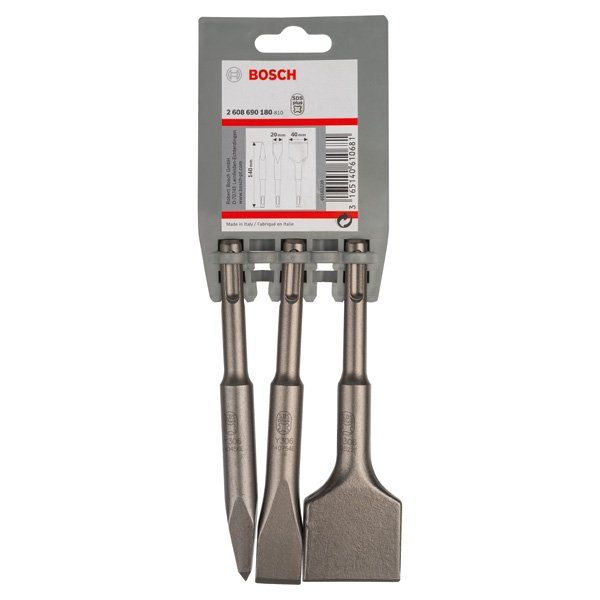 Bosch - Steinmeißel- und Durchtreiberset PRO SDS plus-4C 2608690180 Meißel-Set 20 40x140