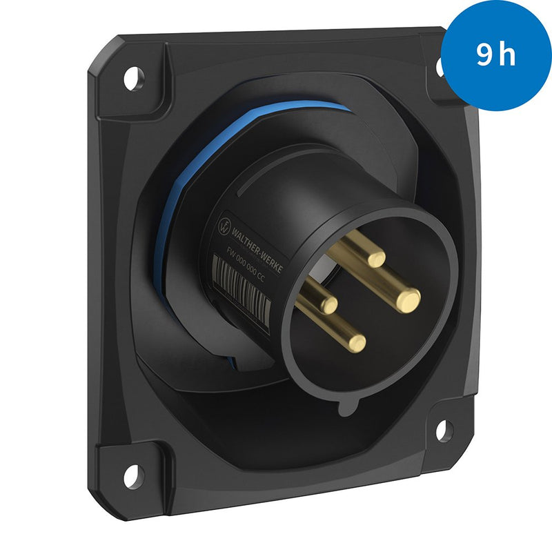 Walther Werke - CEE-Gerätestecker (IEC 60309) CEE NEO Anbaugerätestecker FW712409CC schräg 16A 4P 9h