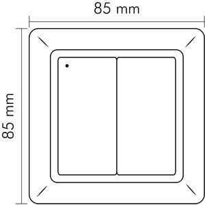 Nobile - Lichtregelsystemkomponente Aufputztaster 2-fach BT 9109011016