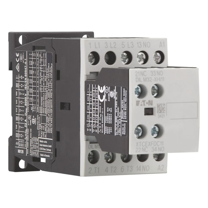 Eaton - Leistungsschütz zum Schalten von Wechselstrom Leistungsschütz DILM12-21(230V50HZ) 2S1Ö 5,5KW/400V,AC