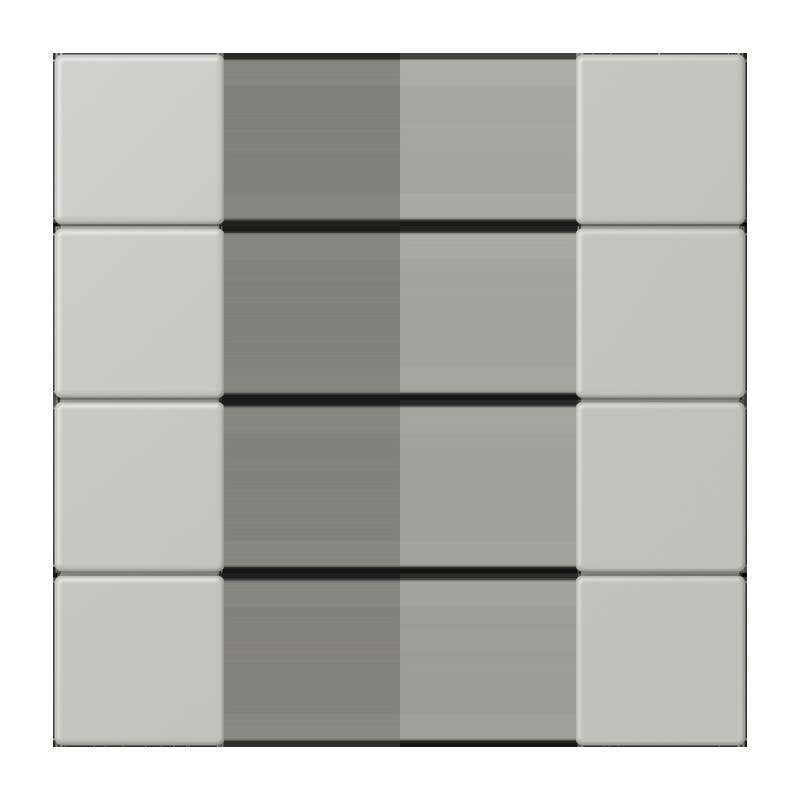Jung - Abdeckung/Bedienelement für Installationsschalterprogramme Tastensatz 4fach LC 504 TSA 205 gris clair 31