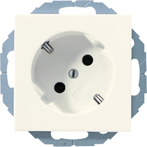 Jung - Steckdose SCHUKO-Steckdose ws A 520-45 KI 16A 250V 45Grad