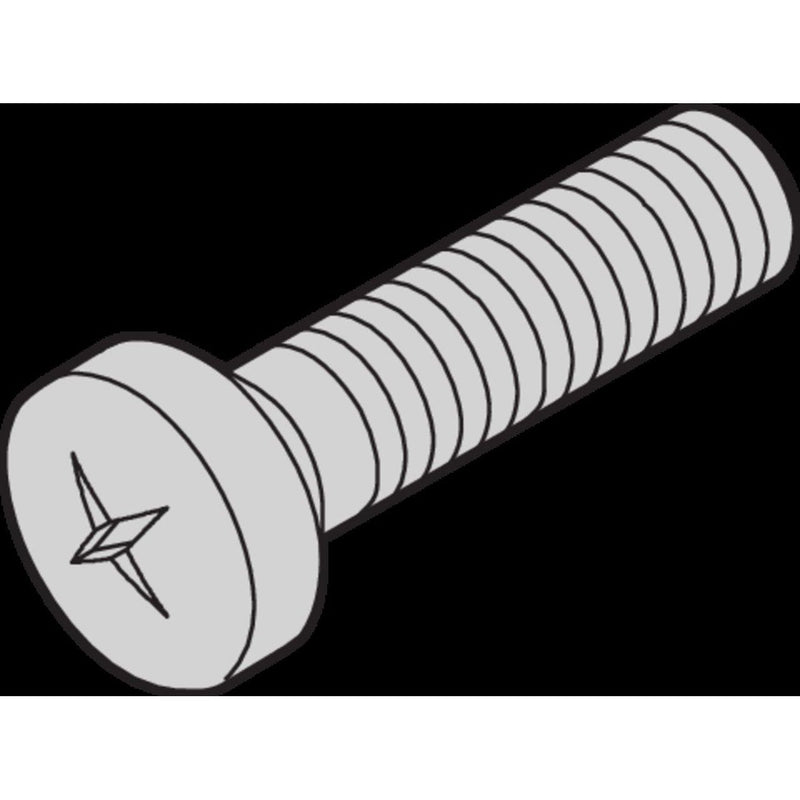 Schroff - Schraubbefestigungset Schraube 24560163 (VE100) 2,5x16 Linsenkopf − 10 Packung