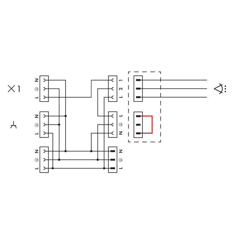 WAGO - Konfektionierte Leitung für steckbare Gebäudeinstallation konfekt. Anschlussleitung 771-5001/106-000 Eca,Stecker