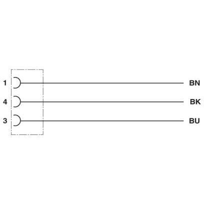 Phoenix Contact - Konfektioniertes Sensor-Aktor-Kabel Sensor-/Aktor-Kabel SAC-3P-3,0 #1417698 3-pol.RAL7021 3m
