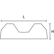 HellermannTyton - Befestigungssockel und -element für Kabelbinder Montagesockel CTQM5-PA66-BK-C1 21x9,5mm schwarz − 100 Stück