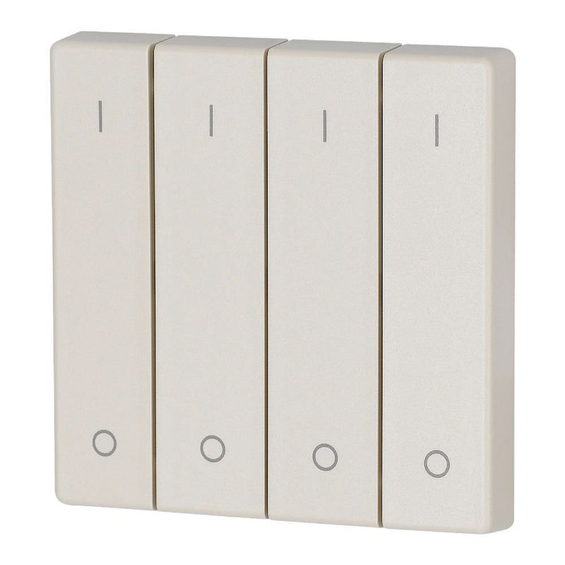 Eaton - Abdeckung/Bedienelement für Installationsschalterprogramme Wippe 4-fach CWIZ-04/12 I/0, creme
