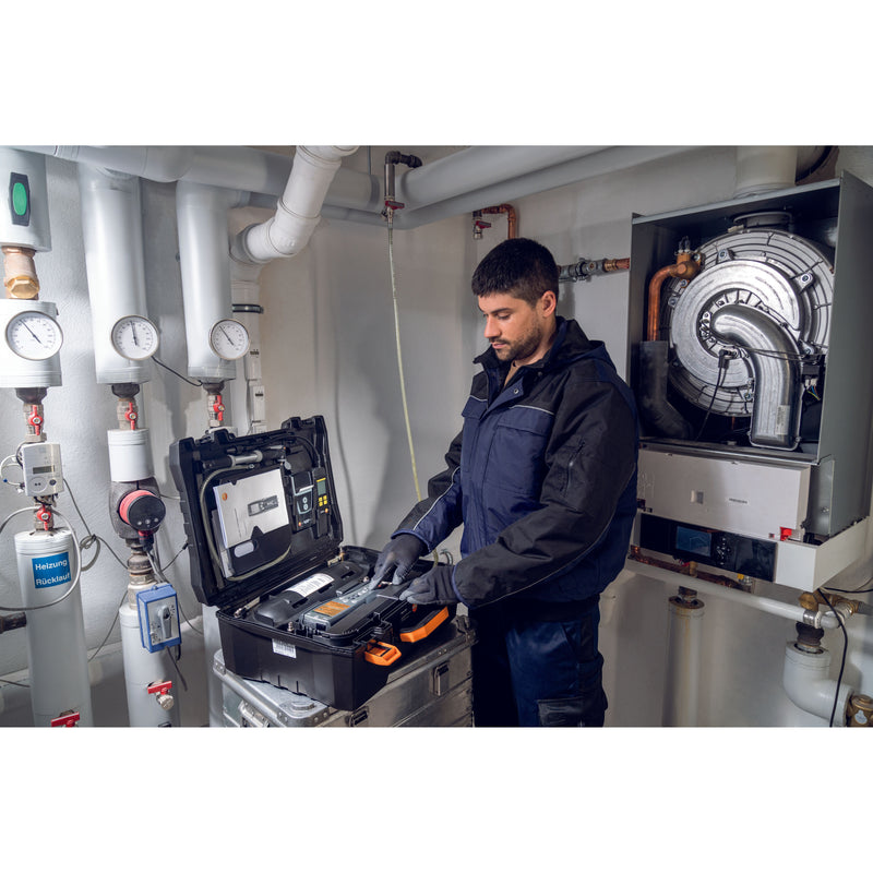 Testo - Differenzdruckmeßgerät Druck-Leckmengenmessgerät 0563 3240 71 Profi Set 324 Gas+Wa