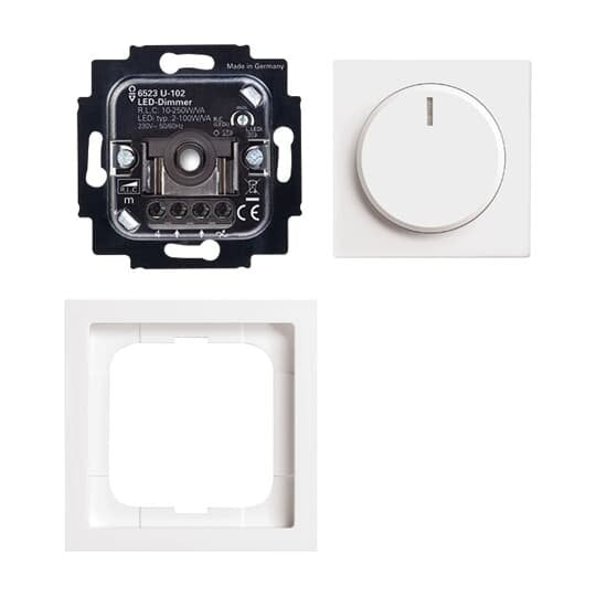 Busch-Jaeger - Dimmer Drehdimmer 6523 UJ-84-102 UP alpinweiß
