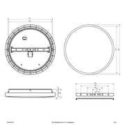 EVN Lichttechnik - Decken-/Wandleuchte LED-Anbauleuchte D54400125