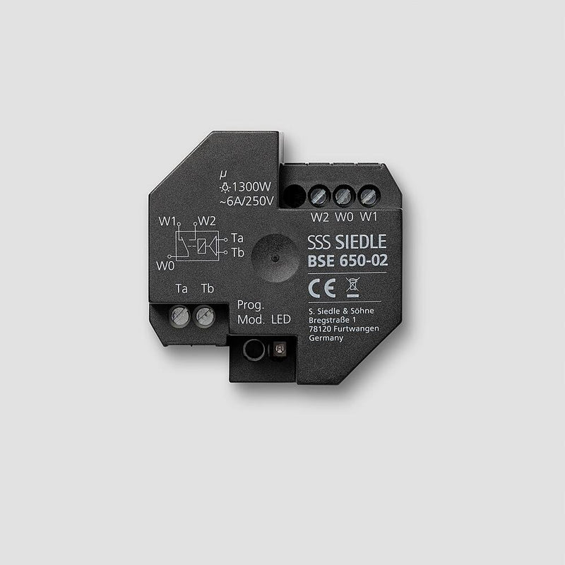 Siedle&Söhne - Zusatzgerät für Türkommunikation Bus-Schalt-Einheit BSE 650-02 Schwarz − 1 Stück
