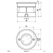 EVN Lichttechnik - Bodeneinbauleuchte LED-Bodeneinbauleuchte 6722540 4000K IP67 alu