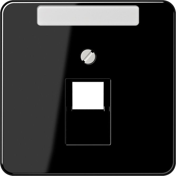 Jung - Einsatz/Abdeckung für Kommunikationstechnik Abdeckung Schriftfeld sw CD 569-1 NAUA SW für IAE/UAE-Dose