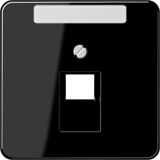Jung - Einsatz/Abdeckung für Kommunikationstechnik Abdeckung Schriftfeld sw CD 569-1 NAUA SW für IAE/UAE-Dose