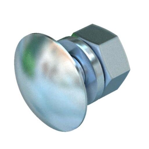 OBO Bettermann - Maschinenschraube/Bolzen Flachrundschraube FRS 8x20 F feuer.vz − 50 Stück