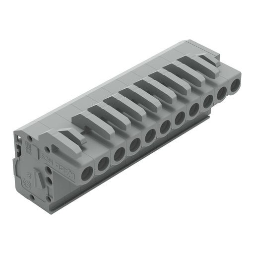 WAGO - Kabelsteckverbinder für Leiterplattensteckverbinder 1-Leiter Federleiste 232-111/026-000 CAGECLAMP 2,5mm²,gr − 25 Stück