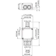 Stahl - Klemmenkasten Abzweigdose Ex e 8102/21-32