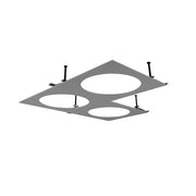 LTS Licht&Leuchten - Mechanisches Zubehör/Ersatzteile für Leuchten Einbau-Eckrahmen SCER 6.330 si 3-flammig
