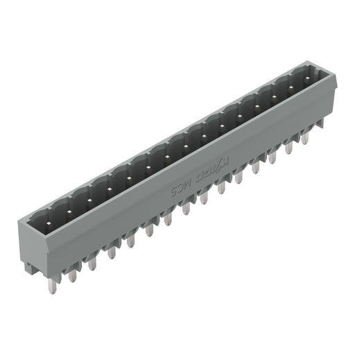 WAGO - Leiterplattensteckverbinder THT-Stiftleiste Lötstift 231-175/001-000 1,2x1,2,gerade,grau − 50 Stück