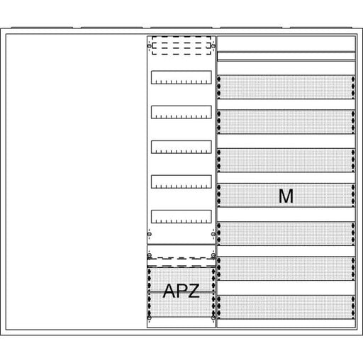 Striebel&John - Zähler-Komplettschrank Ausbauschrank AA57A2AMM AP A57 2F1V5A2M2