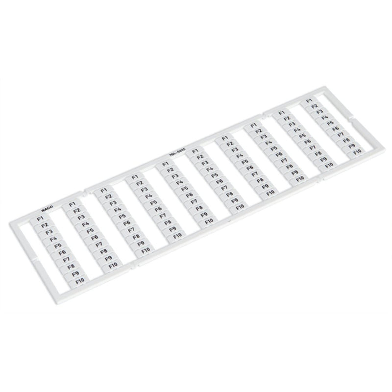 WAGO - Klemmenmarkierung WMB-Bezeichnungssystem 794-5615(VE10) Aufdruck F1-F10 − 5 Packung