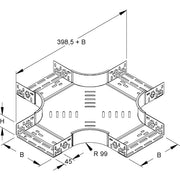 Niedax - Kreuzstück für Kabelrinne Kreuzung für Kabelrinne RKSC 60.100 S 60x102mm