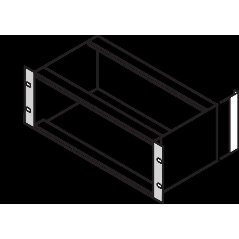 Schroff - Komponente für den Ausbau (Schaltschrank) X-19" Winkel 24560197 (VE2) ohne Grifflöcher 3HE − 4 Packung