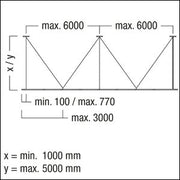 Zumtobel - Mechanisches Zubehör/Ersatzteile für Leuchten Spezialabhängung TECTON ASI5 M-SETEND