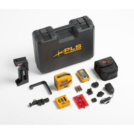 Fluke - Messlaser Lasernivelliergerät-System PLS 180R RBP SYS Kreuzlinien/Punkt,rt