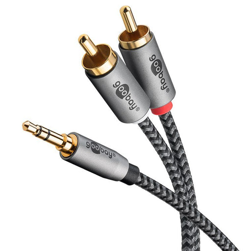 Goobay - Konfektioniertes A/V-Kabel Audio Adapterkabel 65288 2m,AUX, 3,5-mm