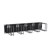 Enoc - Komponente für Verdrahtung, Kabeleinführung und -fixierung (Gehäuse/Schaltschr.) Querrangierpanel CPM 02-S 2 HE, sw/chrom