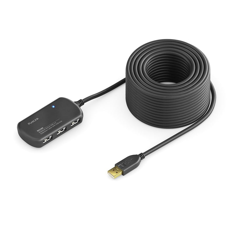 PureLink - PC-Kabel Aktiv Verlängerung 6m DS2200-060 USB 2.0,m.Hub