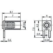 Telegärtner - Koax-Steckverbinder Kabelwinkelanschluß LPT AU 100021307 RG174/U,188A/U,316/U − 5 Stück